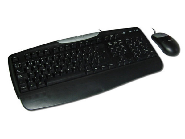 Teclado y Mouse Benq P010, Español, PS/2, Color Negro.