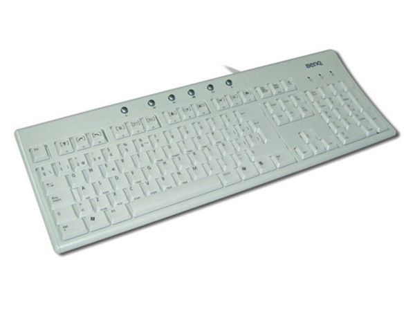 Teclado BenQ x120 en Español, PS/2. Color Gris