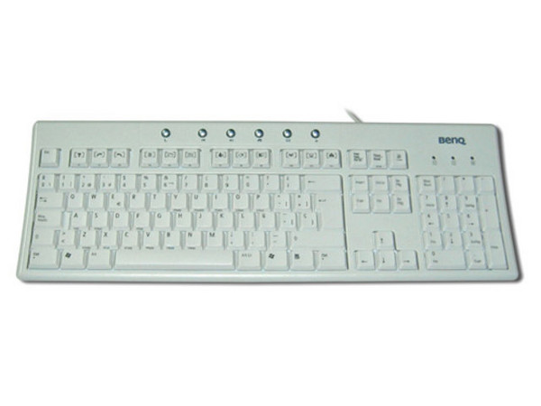 Teclado BenQ x120 en Español, PS/2. Color Gris