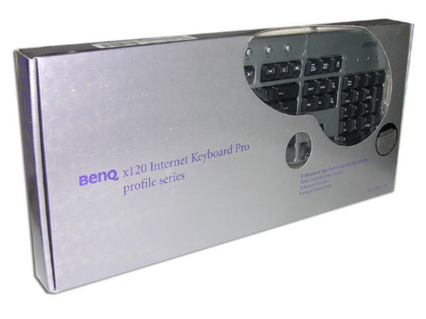 Teclado BenQ x120 en Español, USB/PS2. Color Negro con Plateado.