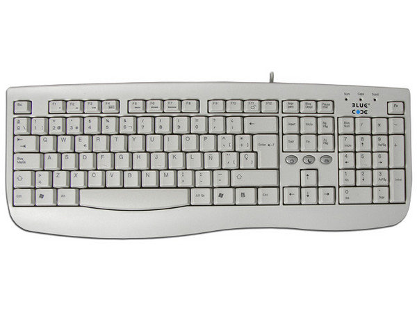 Teclado BlueCode en Español, PS/2.