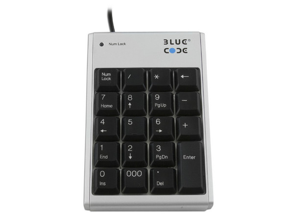 Teclado Numérico Blue Code USB con HUB USB 1.1 de 2 puertos