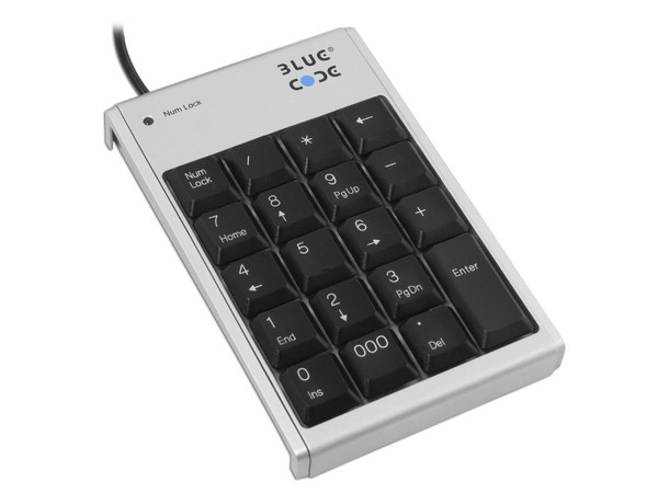 Teclado Numérico Blue Code USB con HUB USB 1.1 de 2 puertos