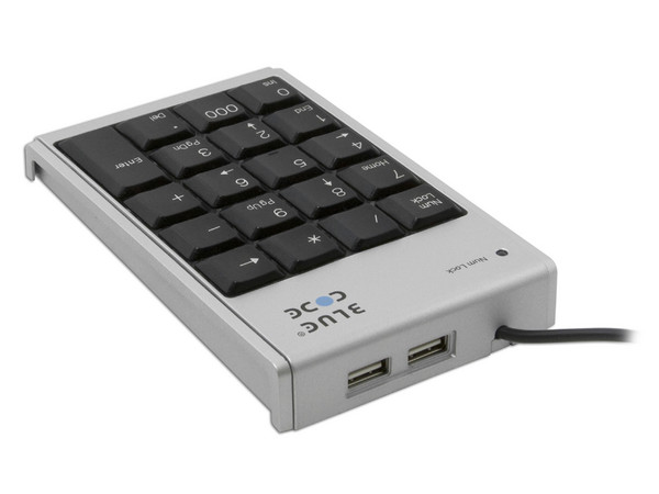 Teclado Numérico Blue Code USB con HUB USB 1.1 de 2 puertos