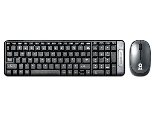 Kit de teclado y Mouse BRobotix, Inalámbrico, Color Gris.