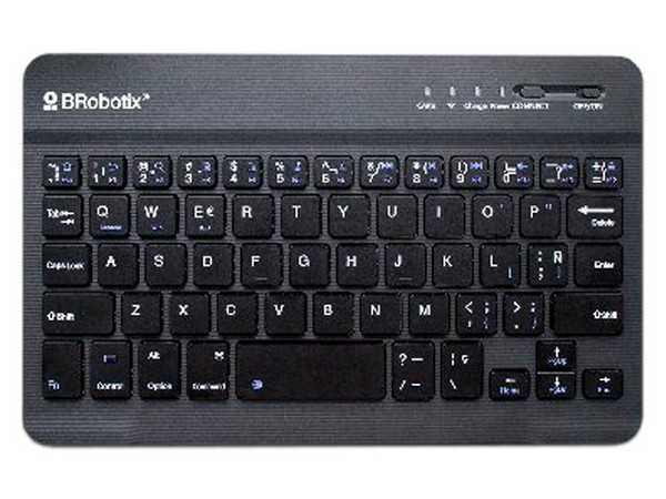 Mini Teclado Inalámbrico BRobotix, Bluetooth, Color Negro.