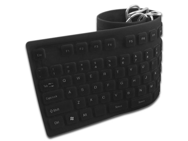 Teclado Flexible Brobotix, USB. Color Negro.