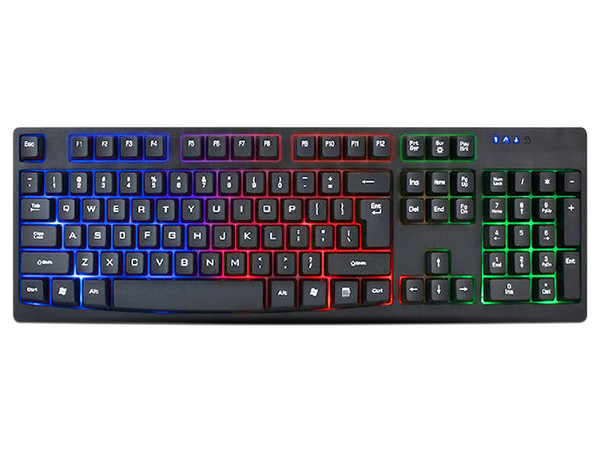 Teclado BRobotix K630 RGB, USB. Color Negro.