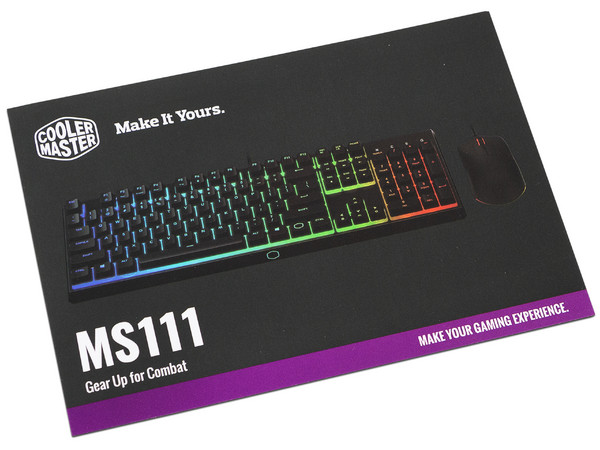 Teclado Mecánico y Mouse Gamer Cooler Master MS111, Iluminación RGB, USB. Color Negro.