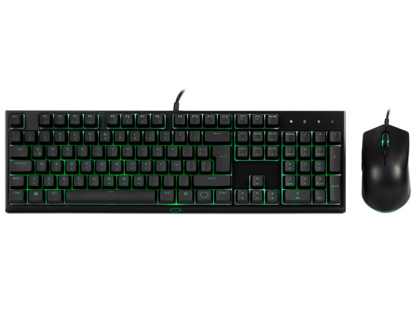 Teclado Mecánico y Mouse Gamer Cooler Master MS111, Iluminación RGB, USB. Color Negro.