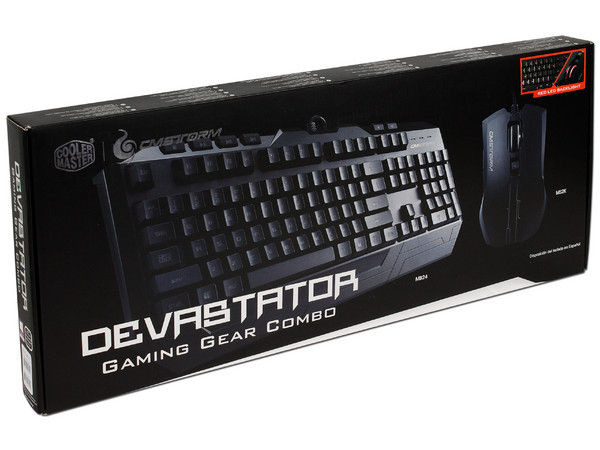 Teclado Gamer y Mouse CM STORM Devastator Gaming Combo, USB, LEDs Rojo. (versión en español)