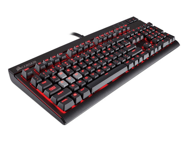 Teclado Gamer Mecánico Corsair Strafe Cherry MX, LED rojo, USB, (Versión en Español).
