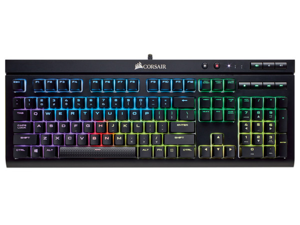 Teclado mecánico Gamer Corsair K68 RGB, USB. CHERRY MX Red.