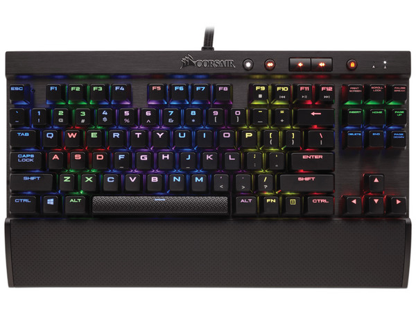 Teclado gamer Corsair K65 LUX con retroiluminación RGB, USB, (Versión Español).