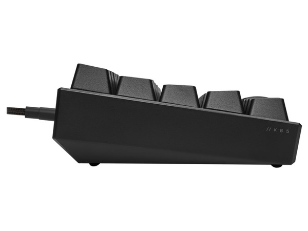 Teclado Gamer Mecánico Corsair K65, Switch Cherry MX, RGB, USB, Color Negro, (Versión en Español)