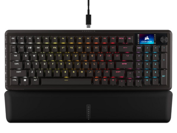 Teclado Gamer Mecánico Corsair Vanguard Pro 96, Switch Corsair MGX, USB, Versión en inglés. Color Negro.