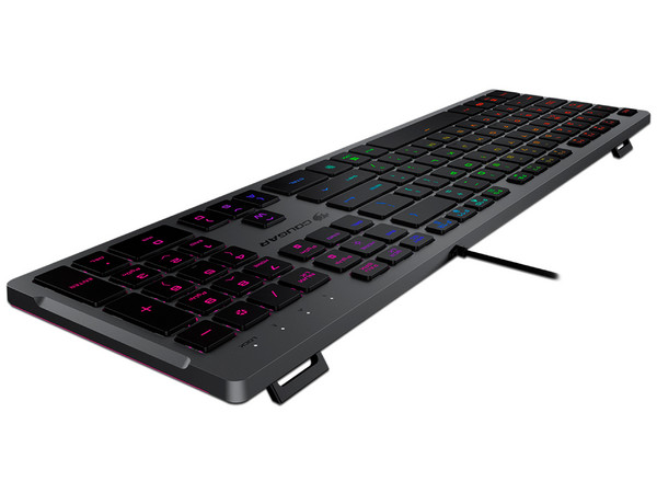 Teclado Gamer Cougar VANTAR S RGB, USB, Versión en Inglés. Color Negro.