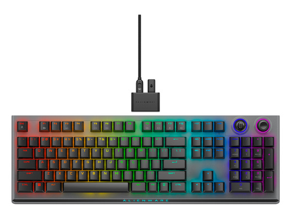 Teclado Gamer DELL Alienware AW92K Switch Cherry MX Red, RGB, USB, (Versión Inglés).