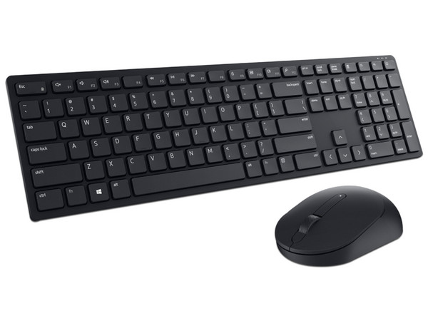 Kit de Teclado y Mouse Inalámbrico DELL KM5221W, Receptor USB. Color Negro.