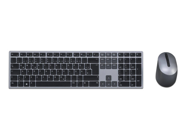 Kit de Teclado y Mouse Dell Premier, USB, Bluetooth. Color Gris. (Versión de Inglés).