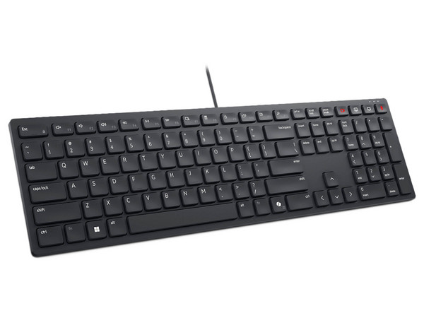 Teclado DELL KB525C 580-BBVL, Alámbrico, USB Tipo C y A. Color Negro. (Versión en Inglés).