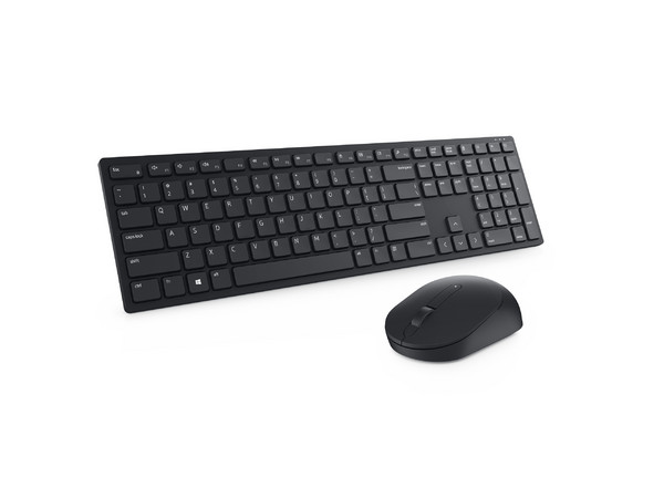 Kit de Teclado y Mouse, Dell KM5221W, Inalámbrico, RF Inalámbrico, Español, Color Negro.