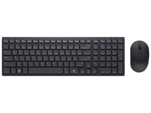 Kit de Teclado y Mouse Inalámbrico DELL PRO KM555, Receptor USB. Color Negro.
