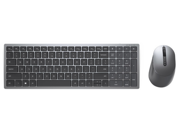 Kit de Teclado y Mouse Inalámbrico DELL KM7120W, Bluetooth. Color Plata.