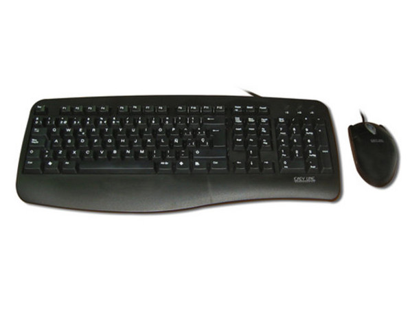Teclado y Mouse Easy Line, PS/2. Color Negro