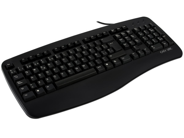 Teclado Easy Line, USB. Color Negro.