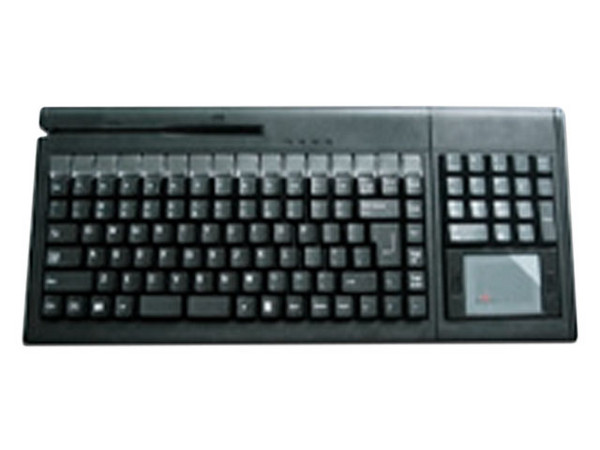 Teclado POS EC Line EC-KBS128MT Con Touch Pad, 128 Teclas, USB. Color Negro.