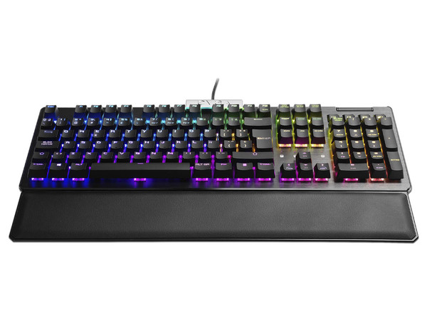 Teclado Mecánico Gamer EVGA Z15, Iluminación RGB, USB (versión en inglés). Color Negro.