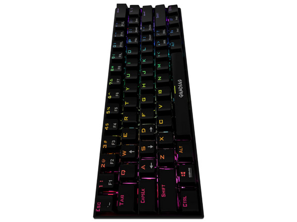 Teclado Gamer Gamdias Hermes E3, RGB, USB, Switch Azul. Color Negro.