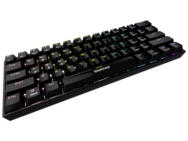 Teclado Gamer Gamdias Hermes E3, RGB, USB, Switch Azul. Color Negro.