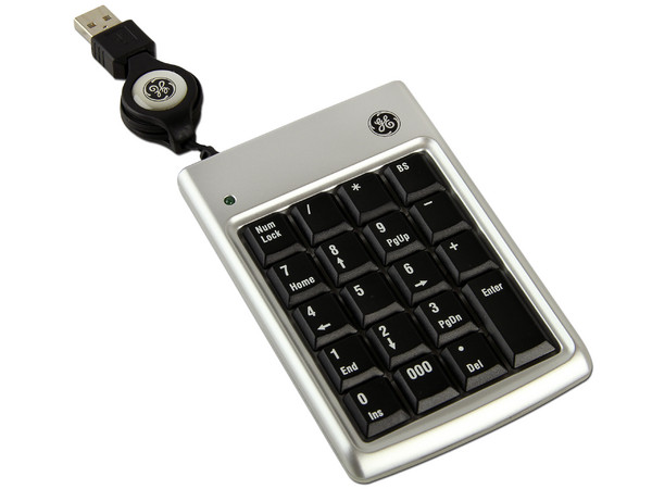 Teclado Numérico General Electric, retractil,  USB.