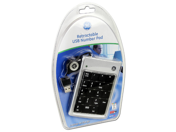 Teclado Numérico General Electric, retractil,  USB.