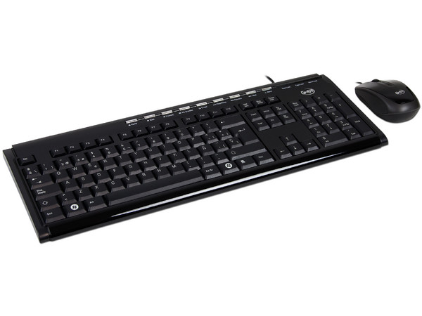 Kit de Teclado Multimedia y Mouse óptico Ghia, USB.