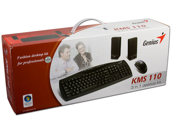 Teclado, Mouse y Bocinas Genius KMS 110, PS/2 