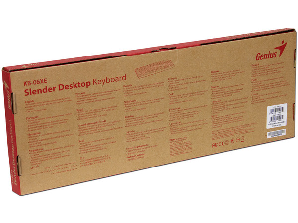Teclado Genius Slender KB-06XE USB