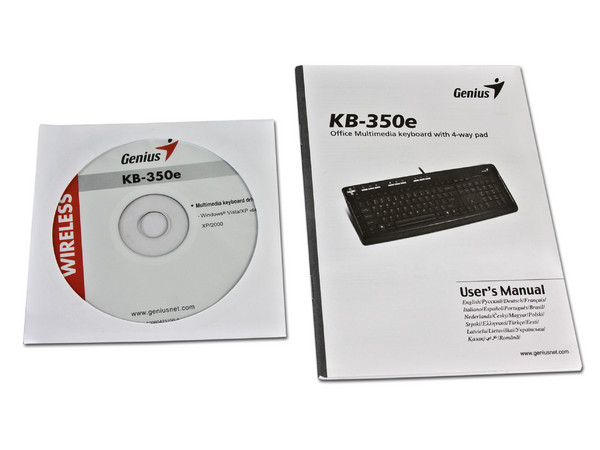 Teclado Genius Office Multimedia KB-350e, USB. Color Negro