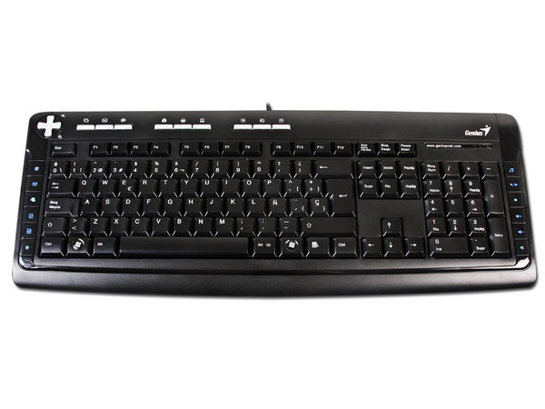 Teclado Genius Office Multimedia KB-350e, USB. Color Negro