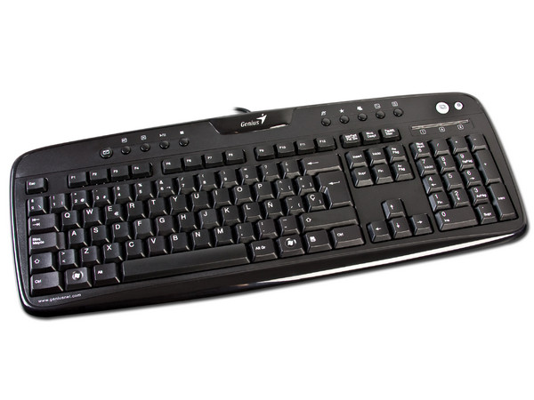 Teclado Genius Multimedia KB-220e, PS/2. Color Negro