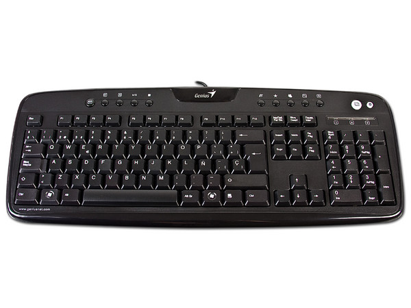 Teclado Genius Multimedia KB-220e, PS/2. Color Negro