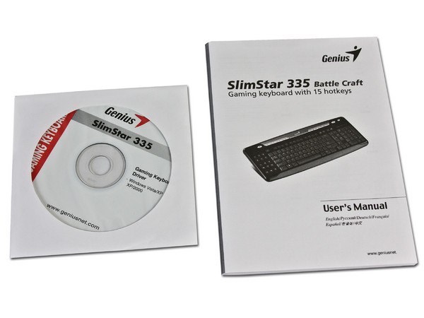 Teclado Genius Gaming SlimStar 335 Battle Craft con 15 hotkeys, USB.