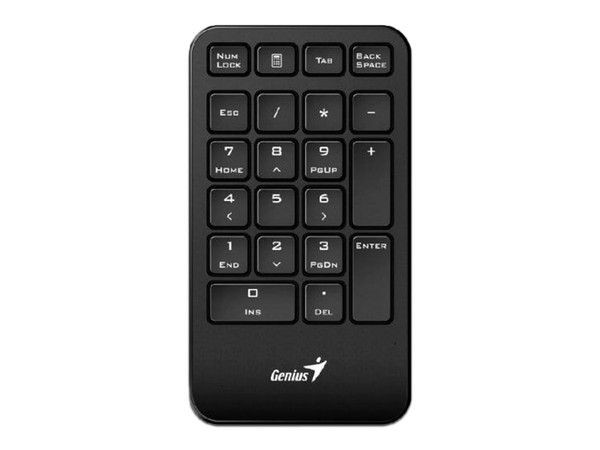 Teclado Numerico Genius, Inalambrico, USB, 2.4GHZ, Silencioso, Color Negro.