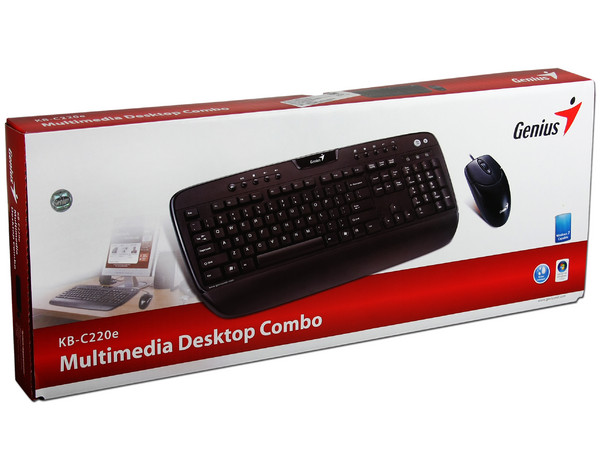 Teclado y Mouse Genius KB C220e, PS/2