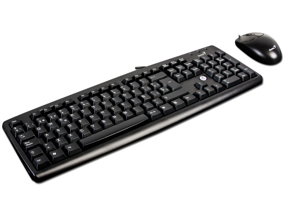 Teclado y Mouse Genius KB C100, PS/2