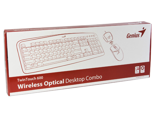 Teclado y Mouse inalámbricos Genius TwinTouch 600, USB