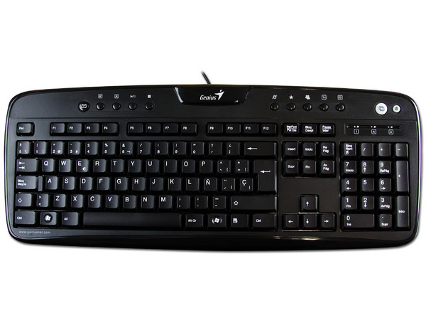 Teclado Genius Multimedia KB-220e, USB. Color Negro