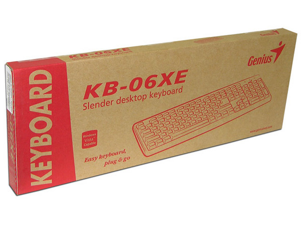 Teclado Genius KB-06XE en Español, PS/2, Color Gris